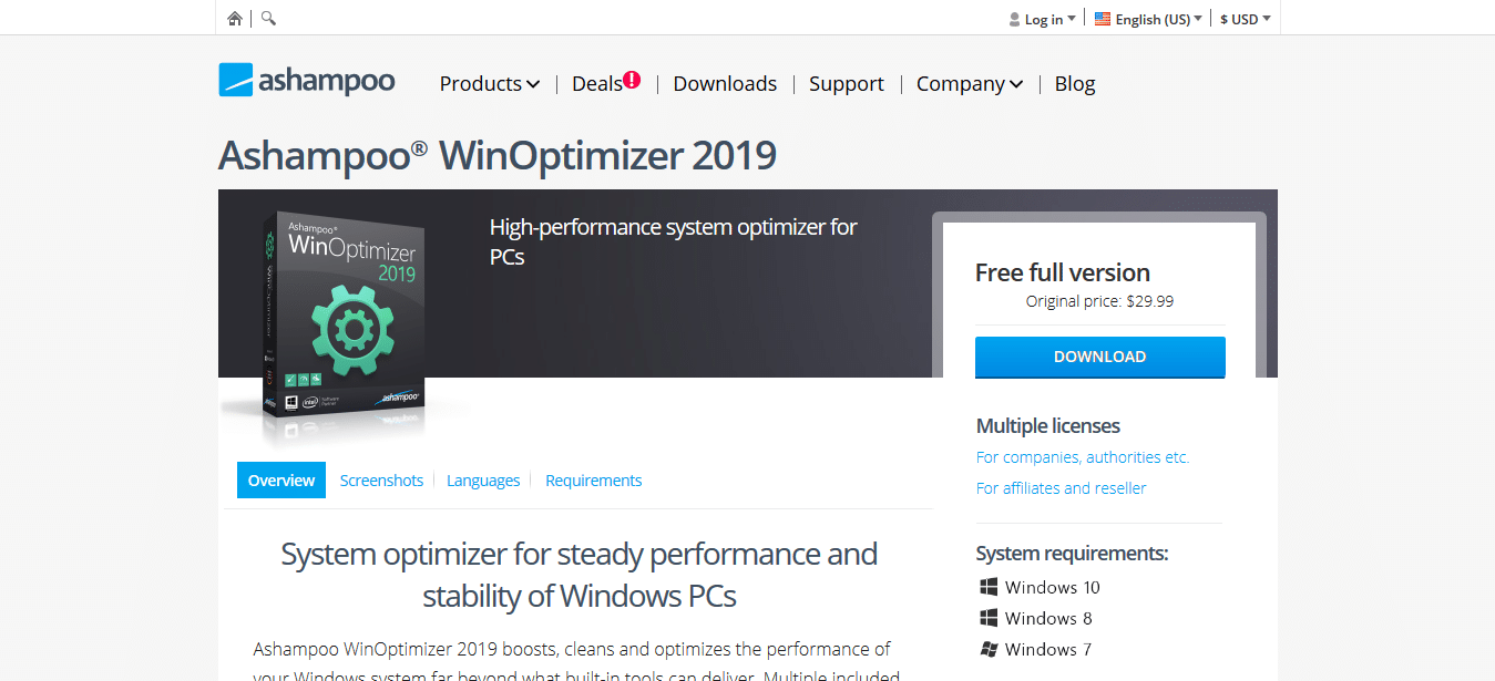 Ashampoo WinOptimizer