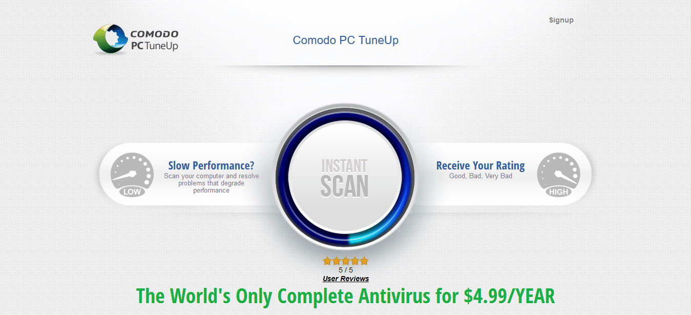 comodo pc tuneup virus