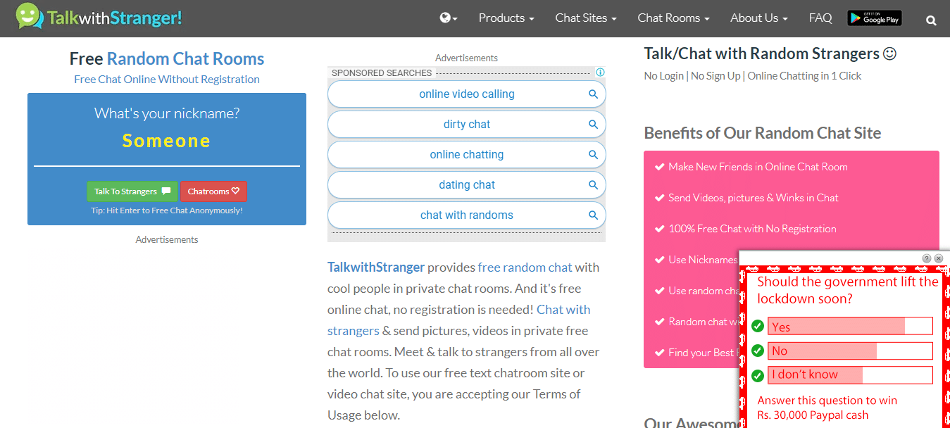 Best Free Random Chat Rooms With Strangers Free Online Chat - No Registrat chat app