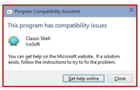 windows 10 program compatibility assistant