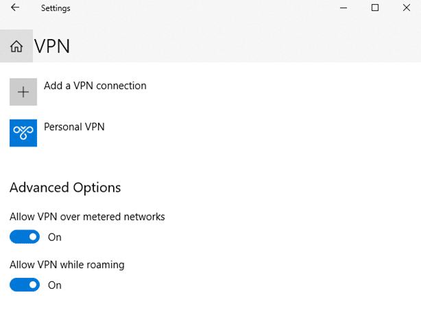 Add a VPN Connection
